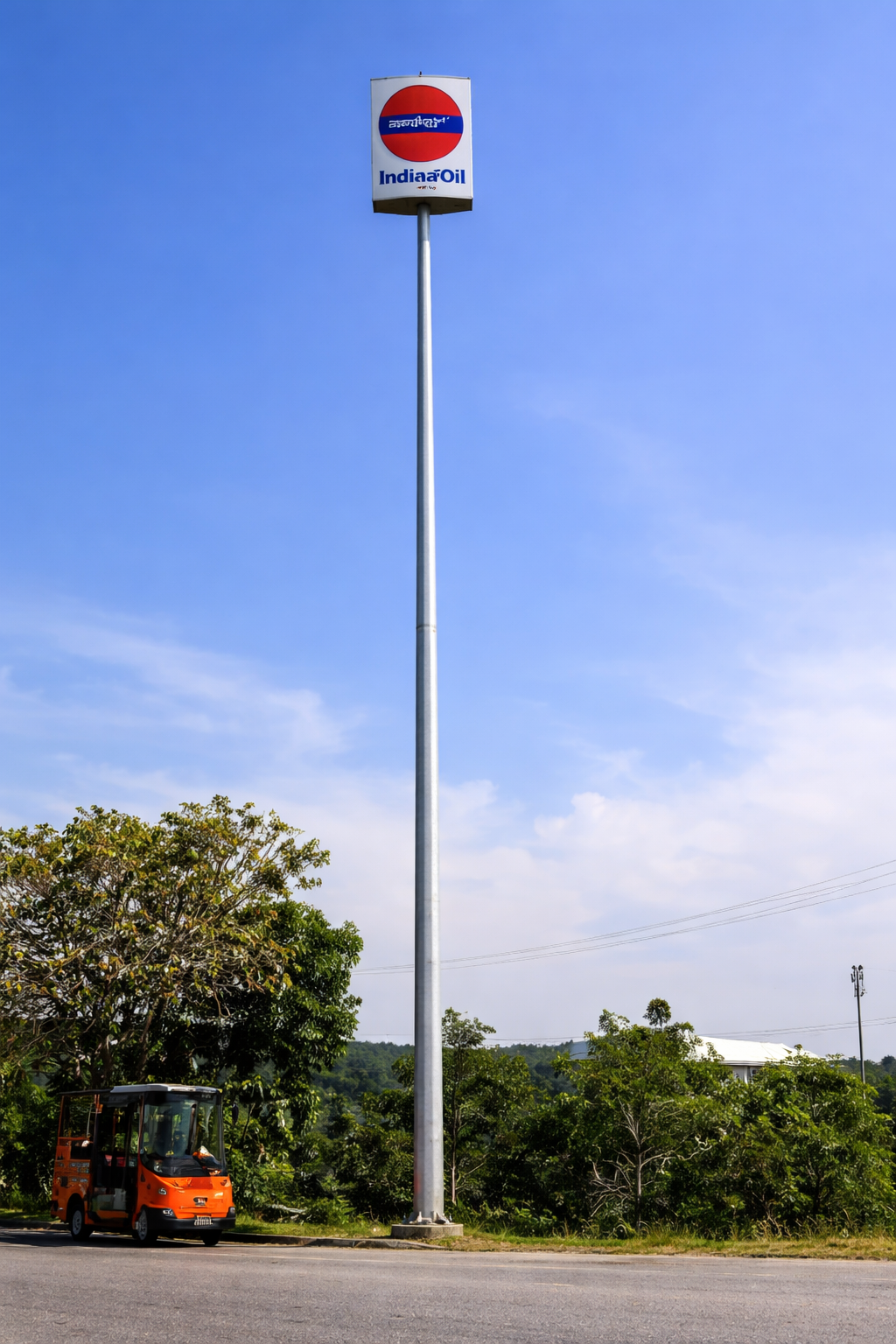 Flag mast installation